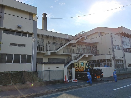 三光電気工業施工実績　吹田市立山田市民体育館 受変電設備改修工事
